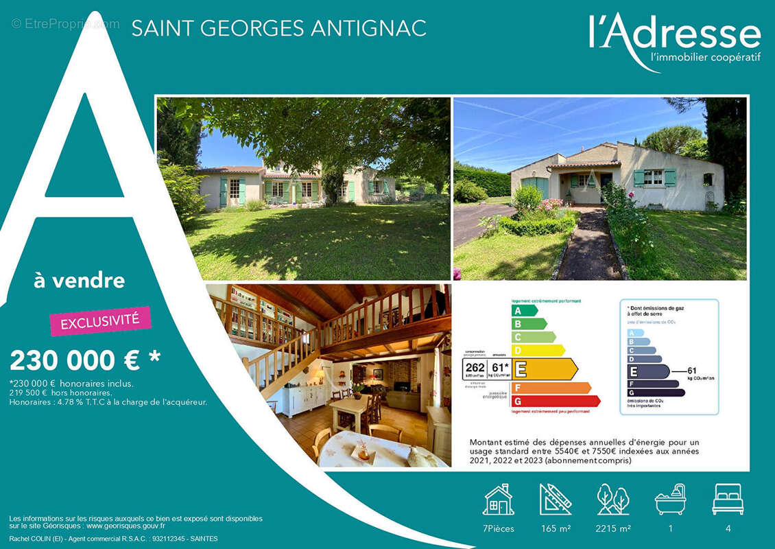 Maison à SAINT-GEORGES-ANTIGNAC
