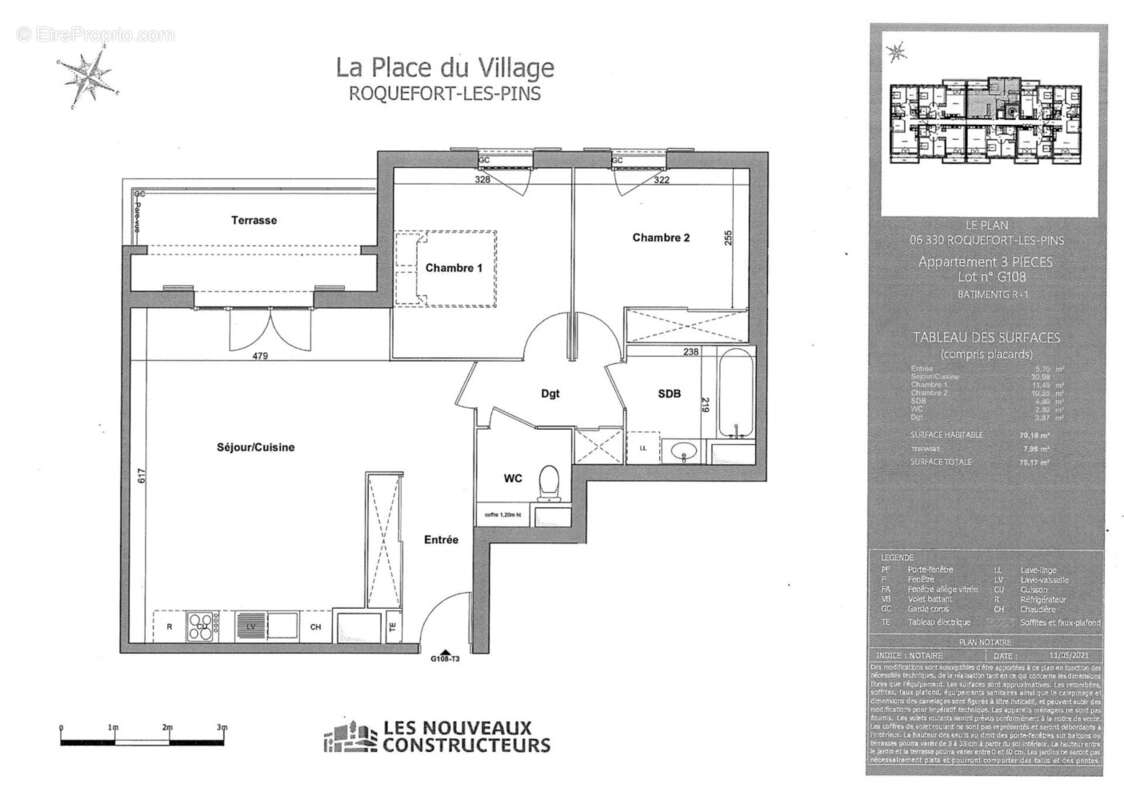 Appartement à ROQUEFORT-LES-PINS