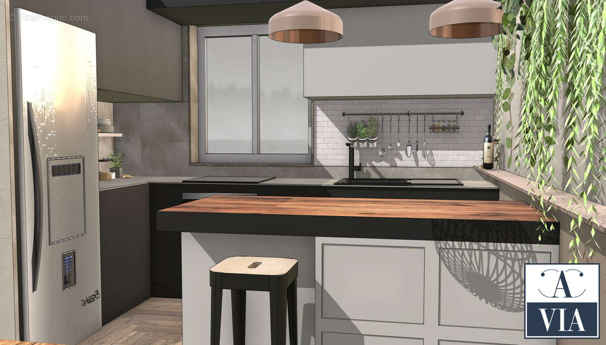 APRES RENOVATION BELLE CUISINE OUVERTE  - Appartement à ERSTEIN