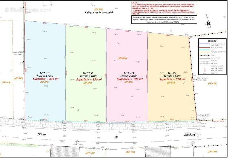 Terrain à LABERGEMENT-LES-SEURRE