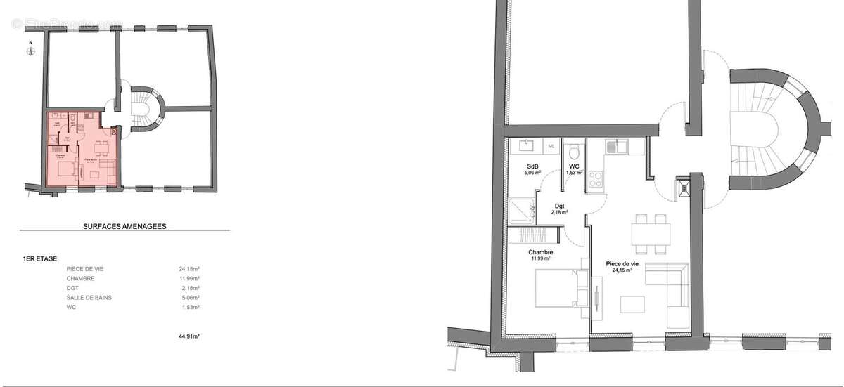 Appartement à GREZIEU-LA-VARENNE