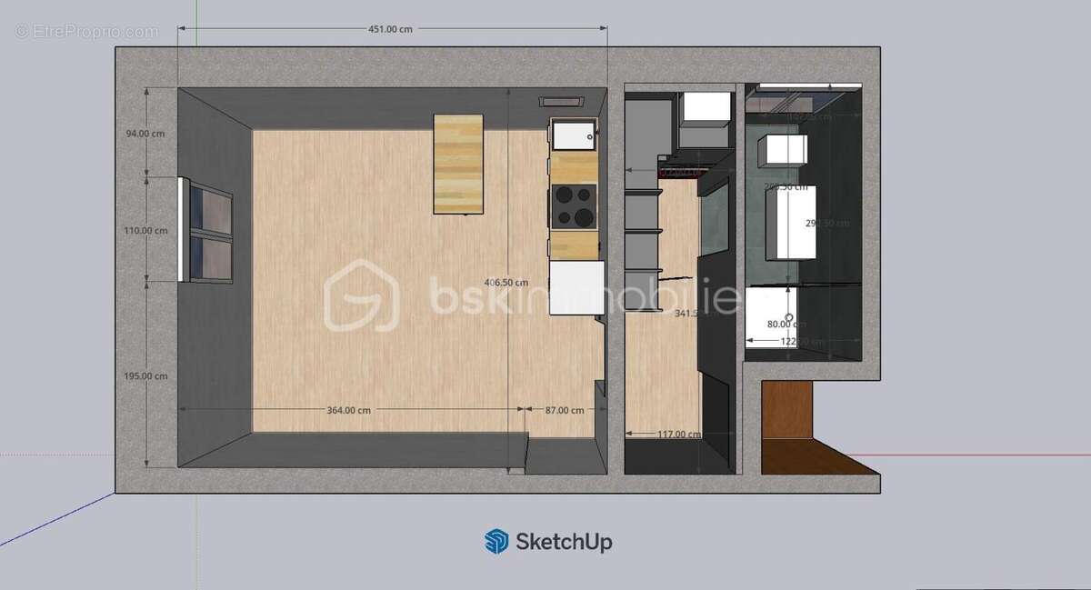 Studio entièrement renové + parking – aix-les-bains - photo 8