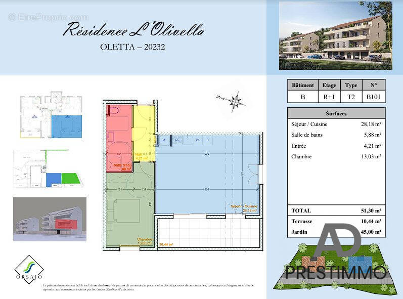 Appartement à SAINT-FLORENT