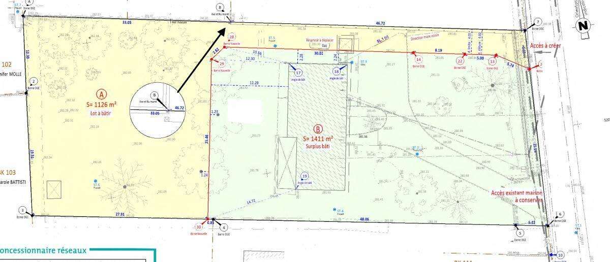 Terrain à VILLARS-LES-DOMBES