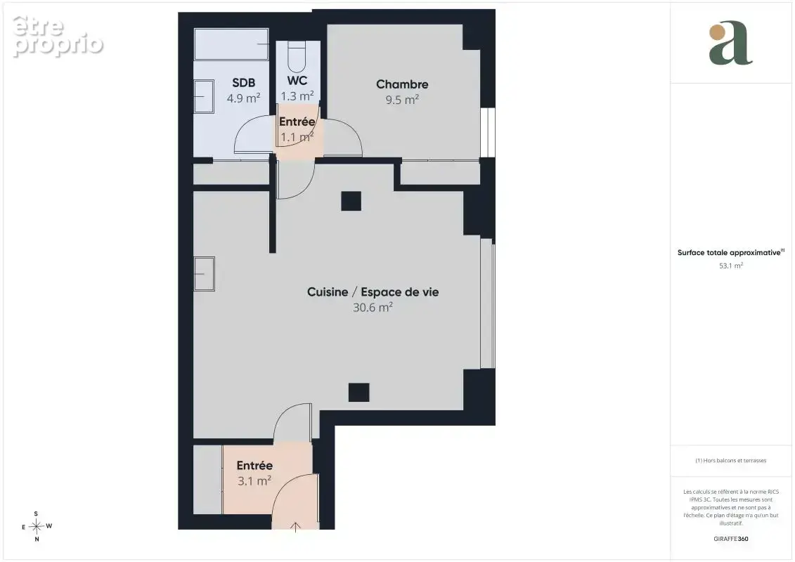 Survilliers : T2 48 m² rénové ancienne Grange Dîmière avec jardin et terrasse — Résidence de standing au calme - photo 16