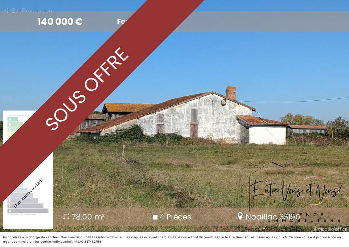 Maison 4 pièces 78 m² à vendre à Noaillac (33190) - photo 2