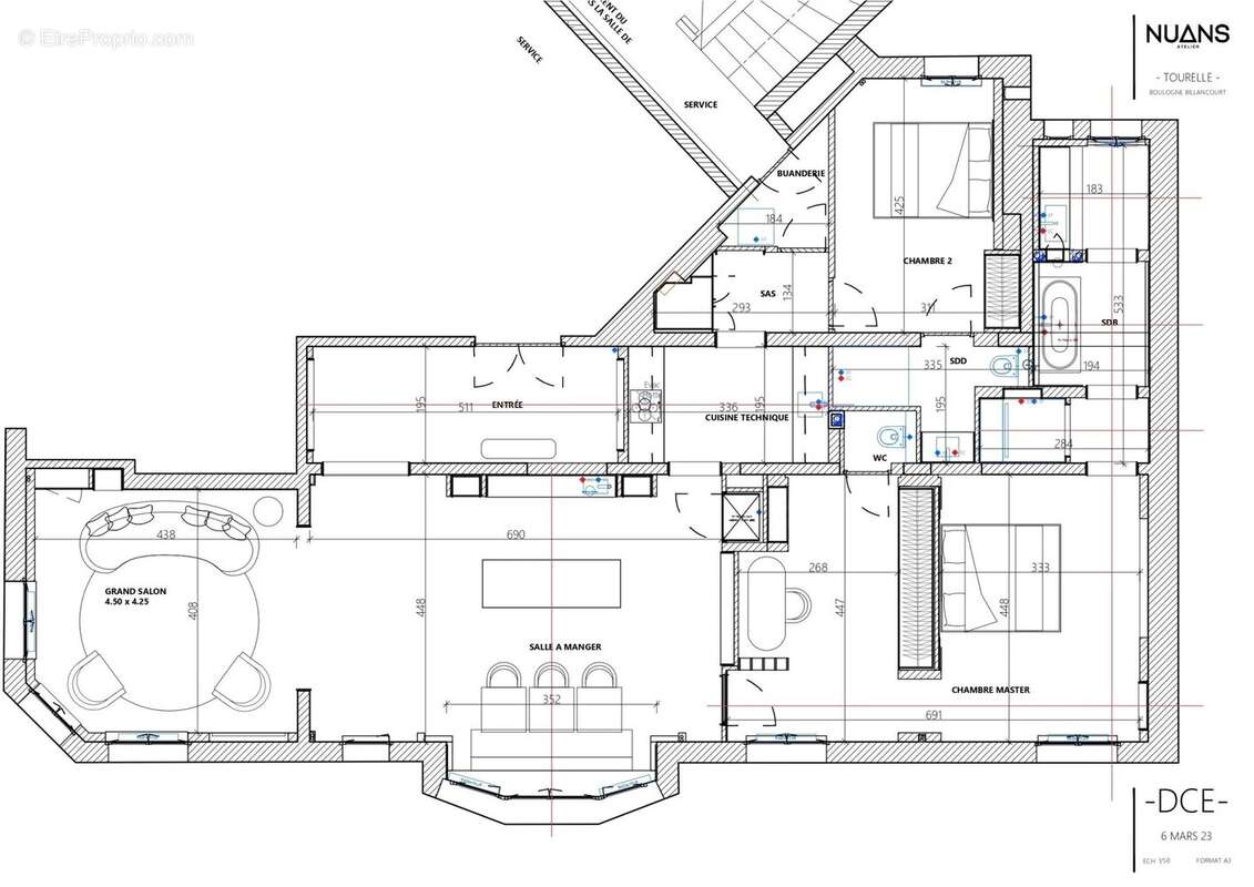 Appartement à BOULOGNE-BILLANCOURT