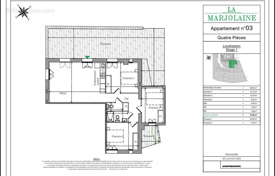 Appartement à MOUANS-SARTOUX