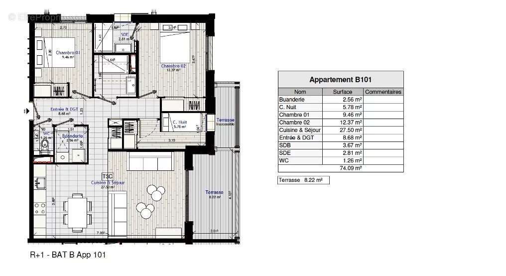 Appartement à MORILLON