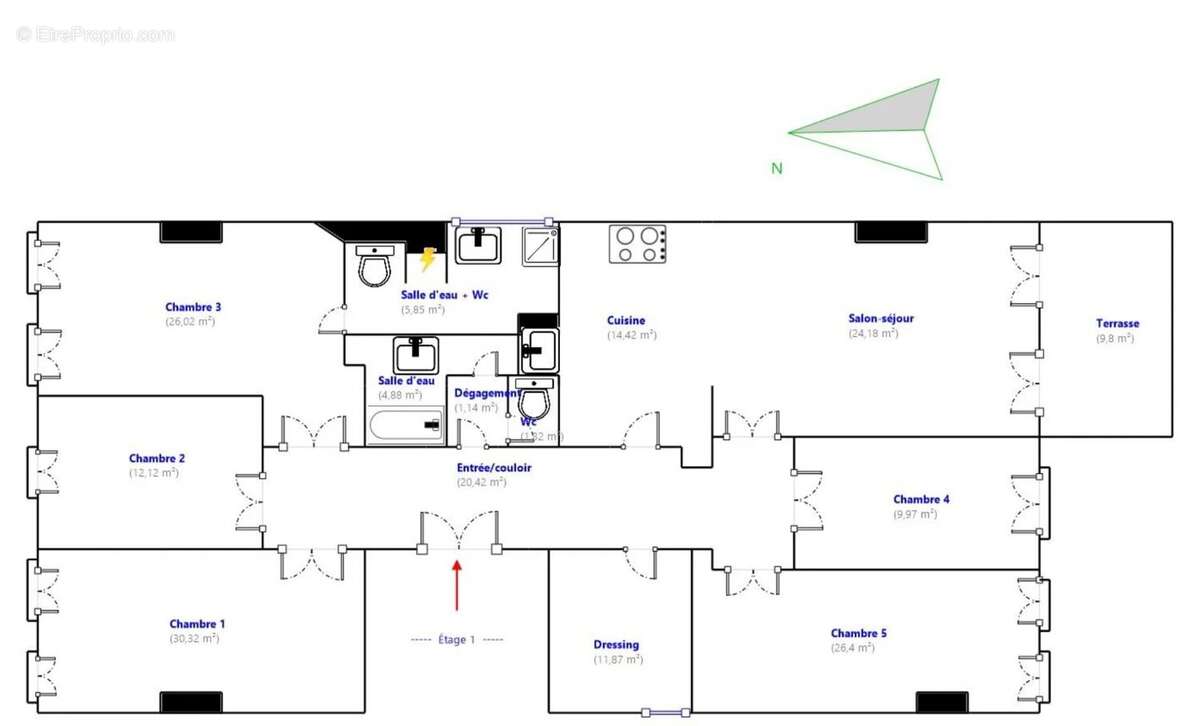Appartement à MARSEILLE-1E