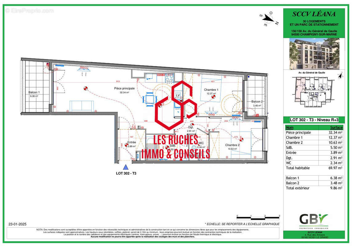 Appartement à CHAMPIGNY-SUR-MARNE