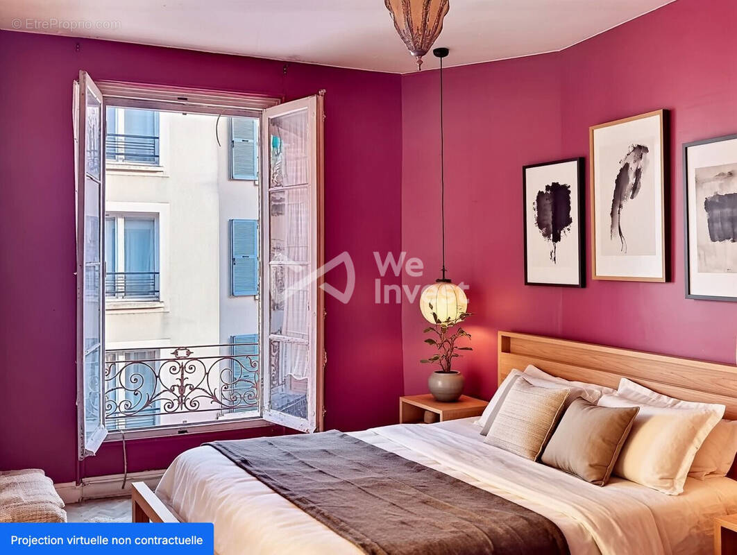 Chambre revue - Appartement à MEAUX