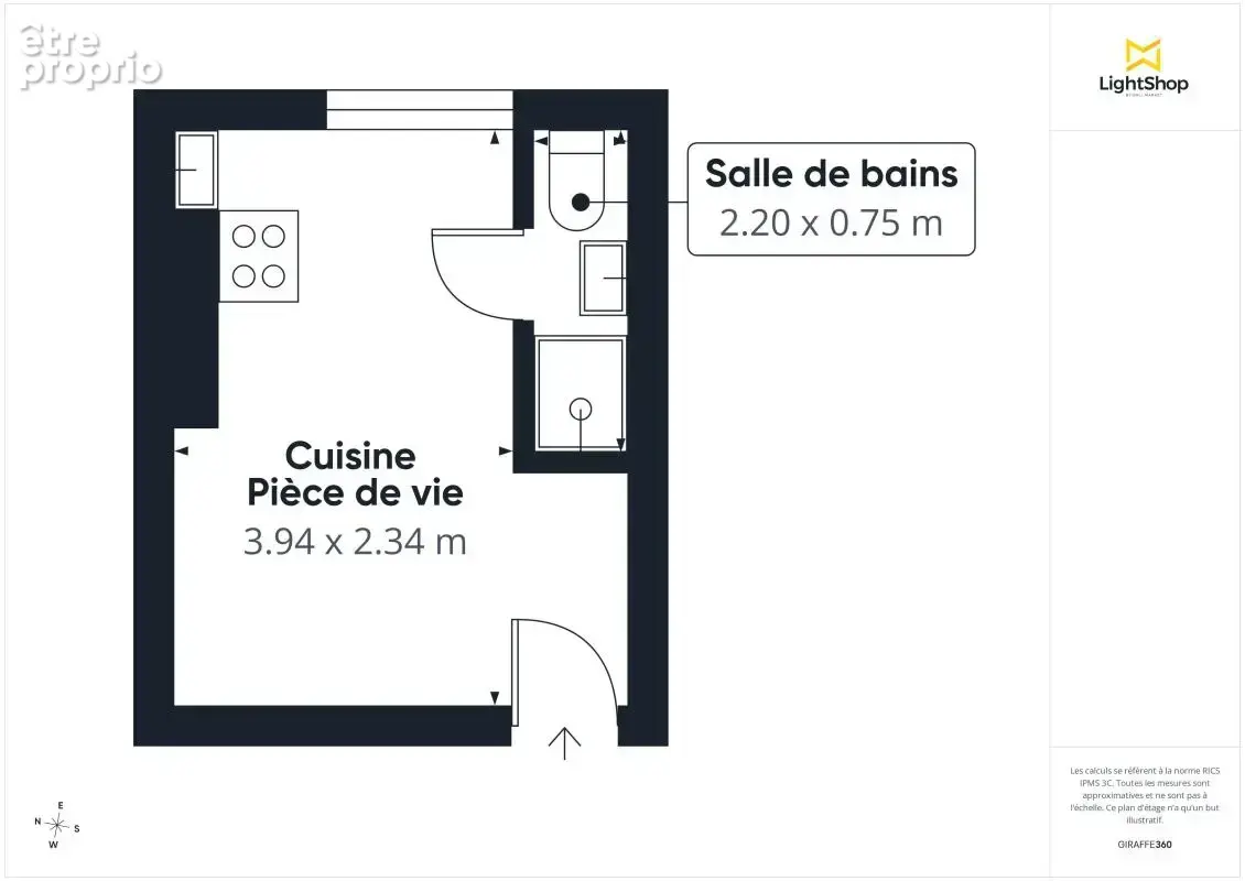 Studio 1 pièce 11 m² - Rue Saint-Maur, Paris - photo 14