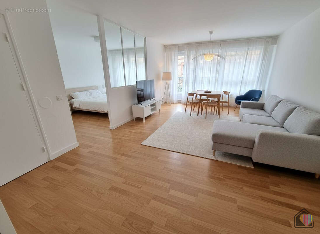 Exemple 1 - Création d'une chambre dans le salon - Appartement à FECAMP