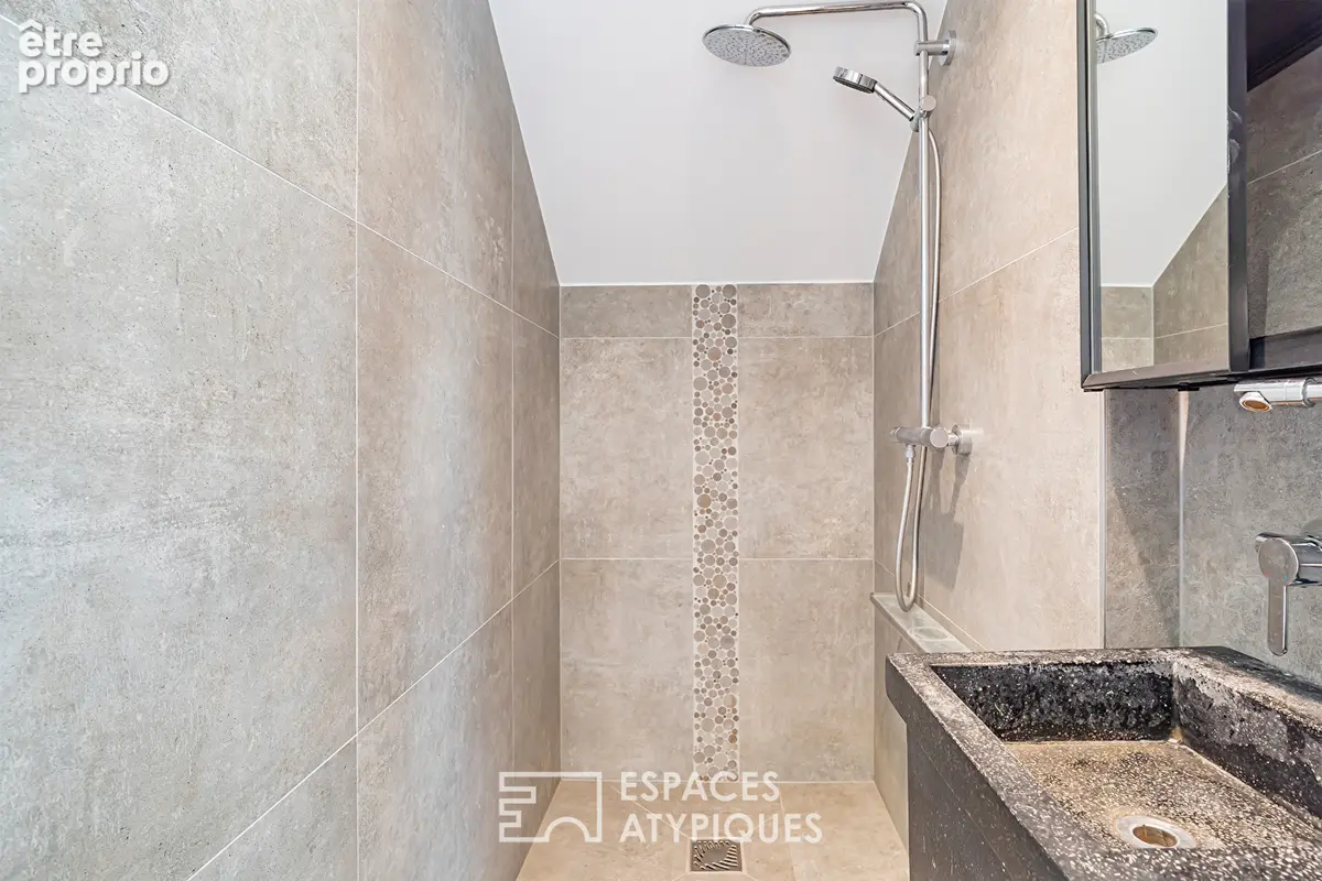 Ancienne grange rénovée esprit loft et son spa de nage - photo 12