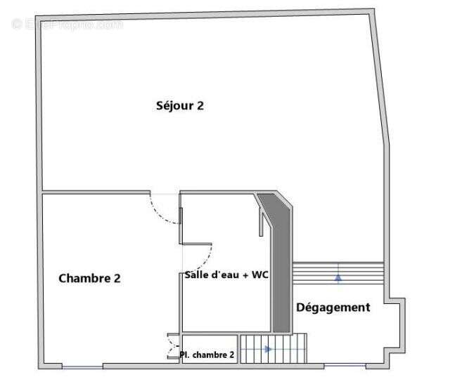 Rare T3 face Garonne 85,95m² au sol, 2 chambres, 2 salles d'eau - photo 6