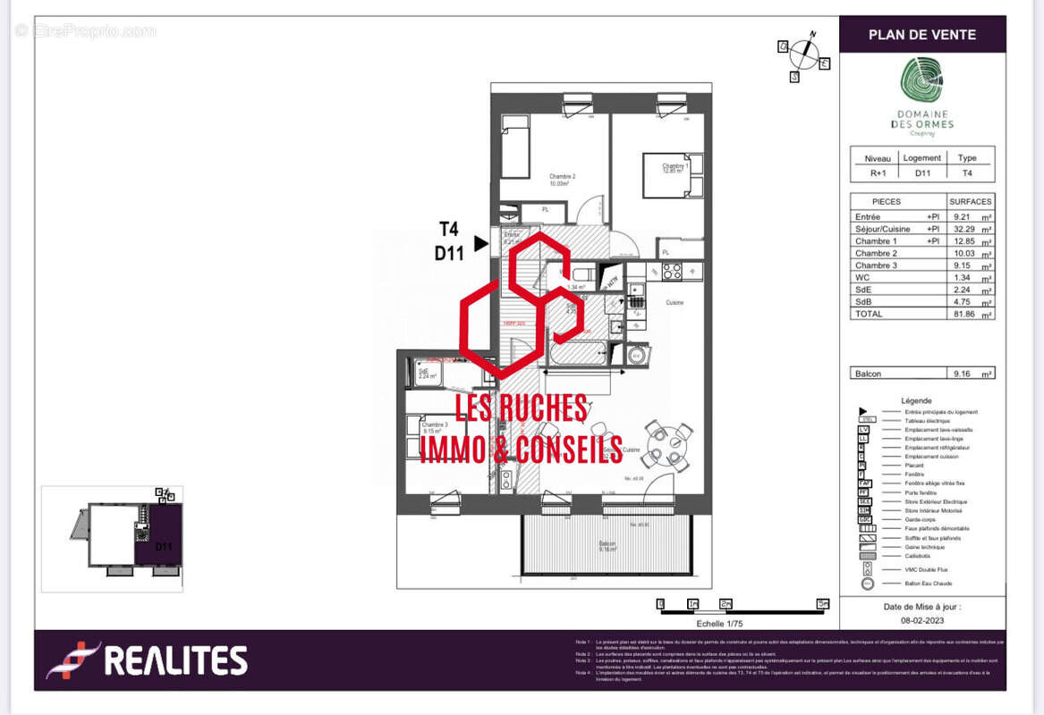 Appartement à COUPVRAY
