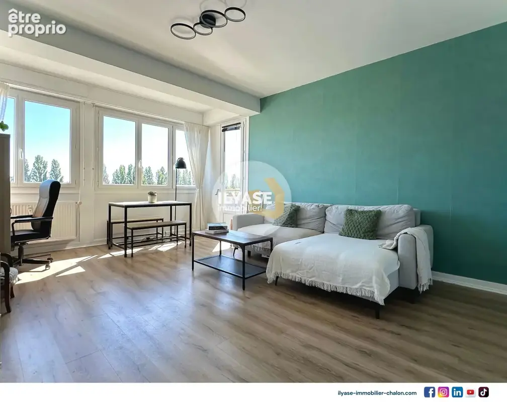 Appartement T2  58m2  Balcon  Cave  Quais de Saône - photo 2