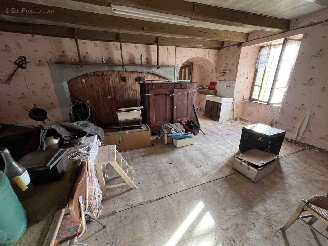 Séjour-cuisine - Maison à BASSIGNAC