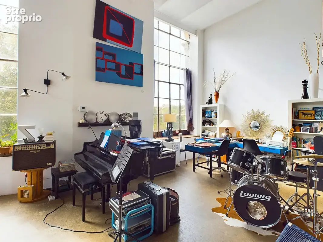 Loft de 245m²  sur 3 plateaux d'ans une ancienne filature  sur parcelle de 900m² situe a villeneuve de berg 07170 - photo 4