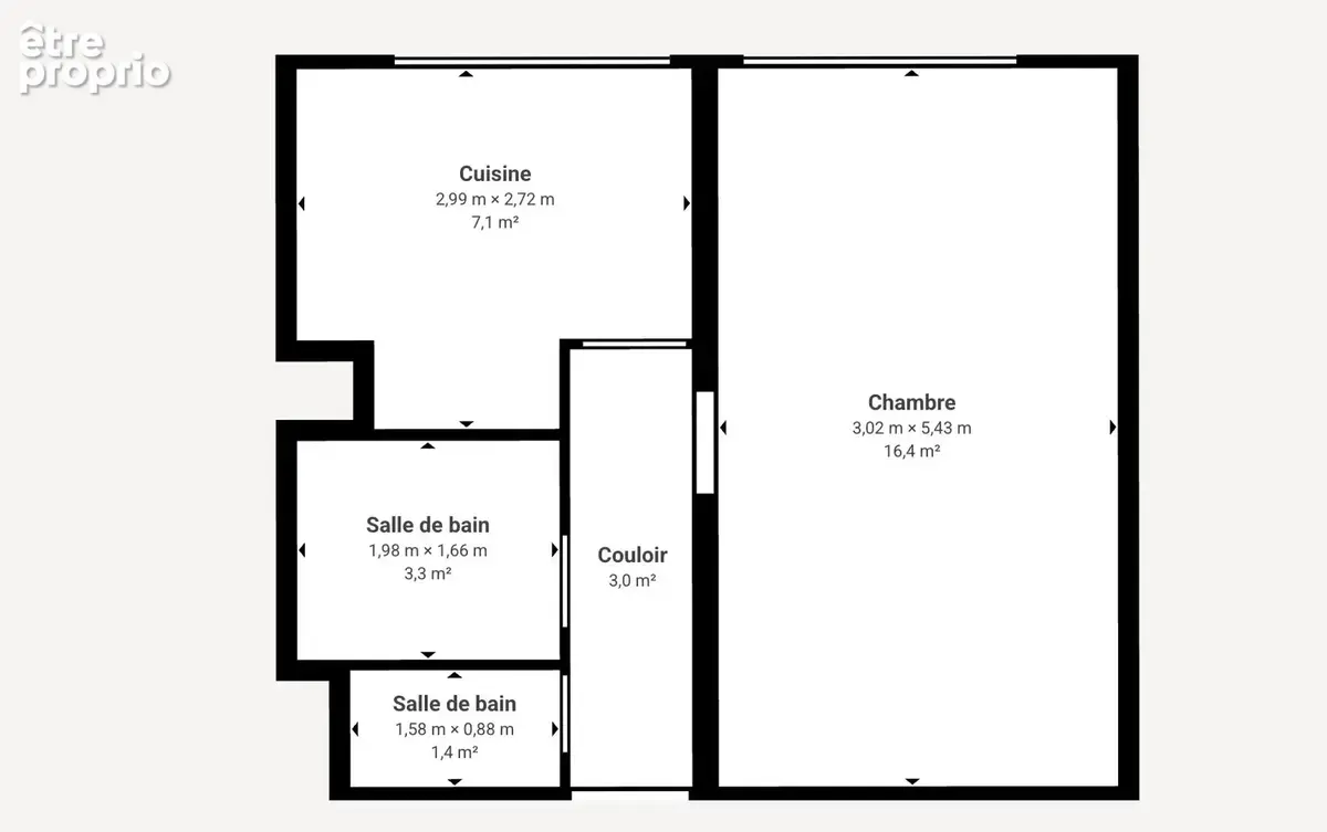 Appartement 1 pièce 33 m² à vendre à Villeurbanne (69100) - photo 8