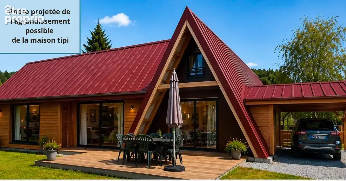 Maison en A de 49m2 à Loray sur une parcelle de près de 10 ares - photo 2