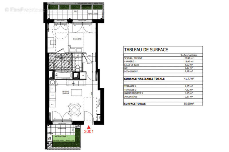 Appartement à LA FRETTE-SUR-SEINE