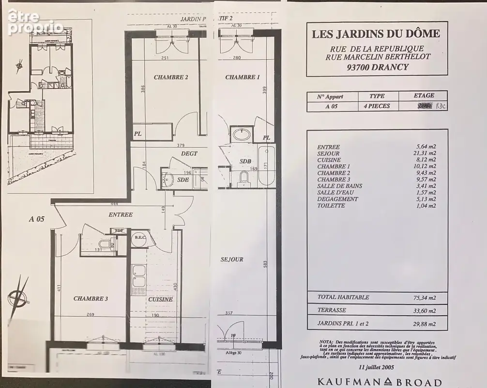 Appartement à DRANCY