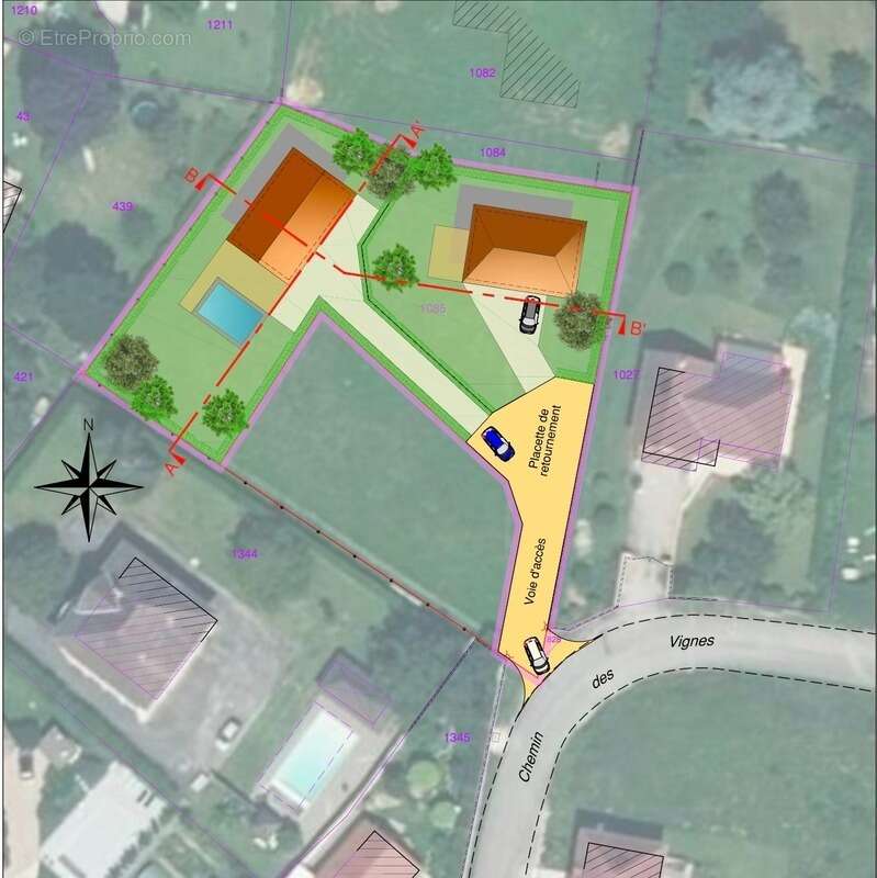 Terrain à vendre de 802,00 m² LES AVENIERES (38) - photo 2