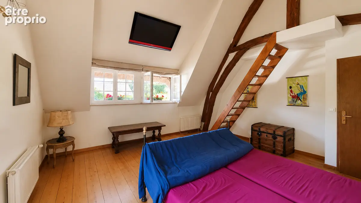 Chaumière à vendre - Valliquerville - 141,25 m² - 4 chambres - Piscine chauffée - Parc arboré - Bâtiment - photo 13