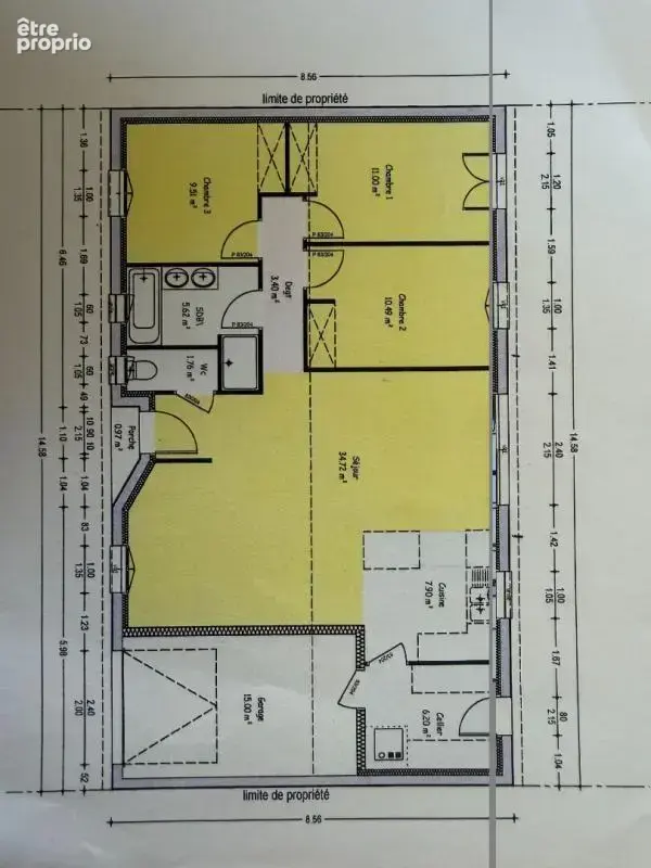Maison Semussac 5 pièce(s) 92 m2 plain pied - photo 13