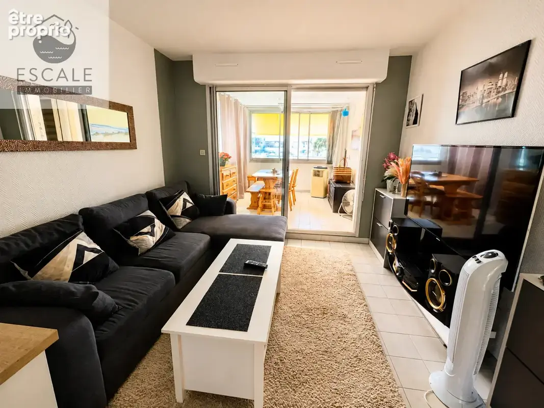 Vente grand type 2 vue marina quartier les quilles a sete - photo 5