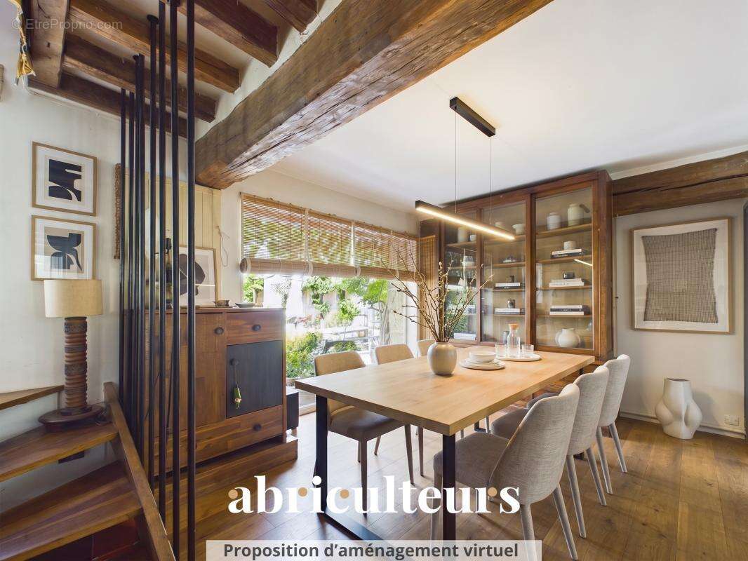 Maison Historique de Charme 103 m² – Cour Pavée & Terrasse – en vente à Le Pecq (78230) - photo 4