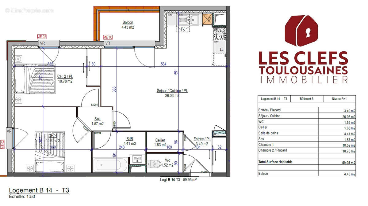 Appartement à LABEGE