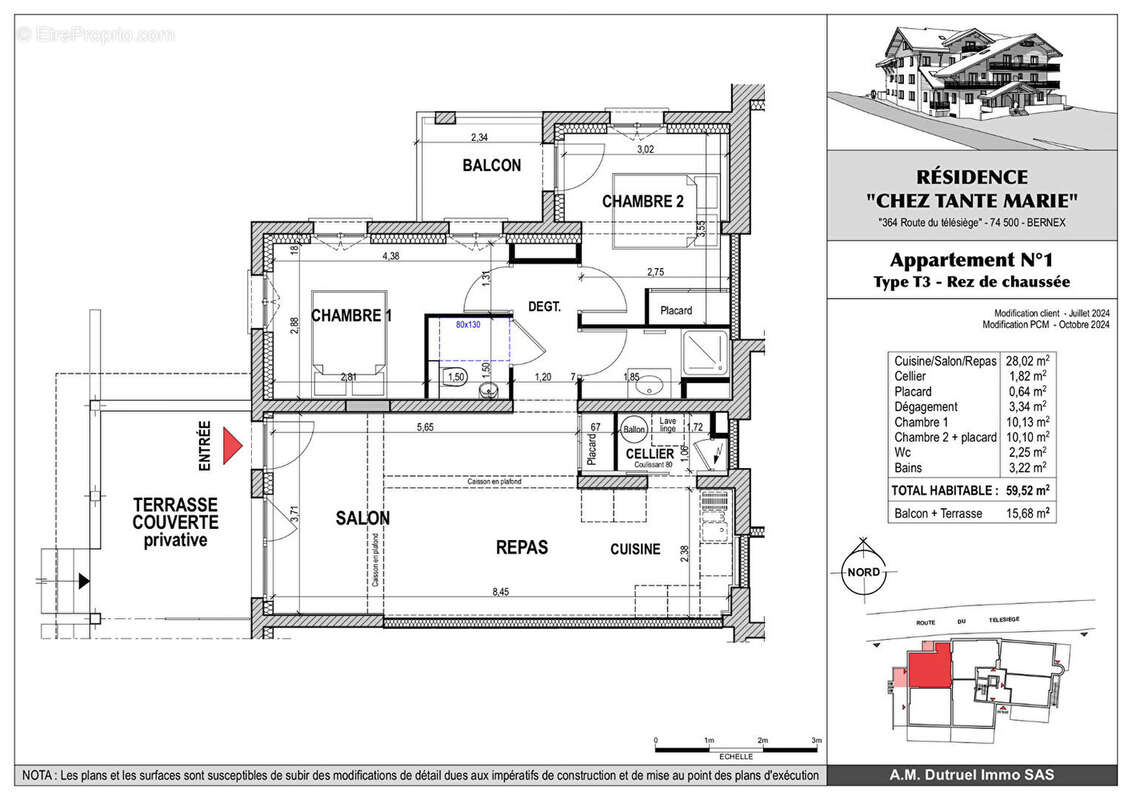 Appartement à BERNEX