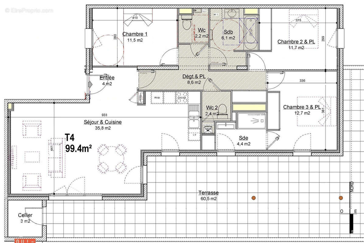 Appartement à GREZIEU-LA-VARENNE