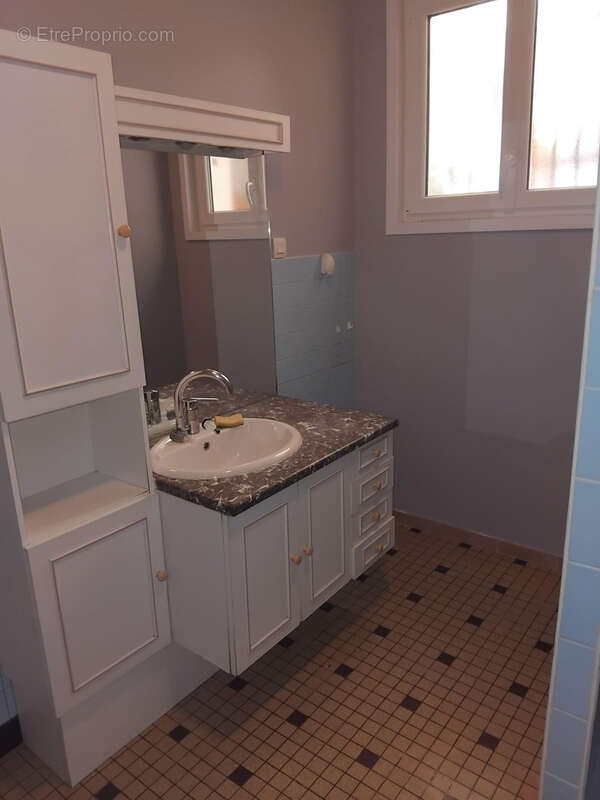 salle de bains avec douche - Maison à VILLOTTE-DEVANT-LOUPPY