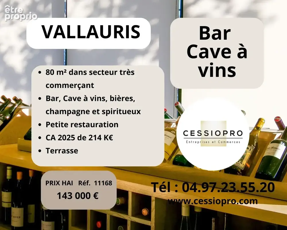 Commerce à VALLAURIS