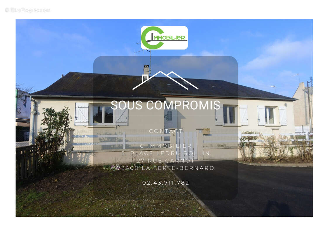 Maison de plain-pied 110 m2 a la ferte bernard - photo 2