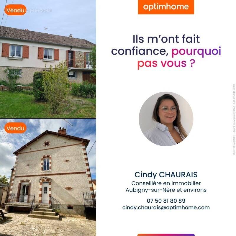 Maison à AUBIGNY-SUR-NERE