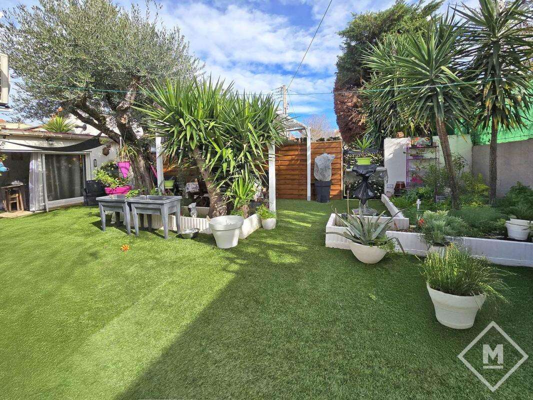 Maison t3/4 lumineuse de plain pied à vendre secteur saint loup marseille 13011 avec jardin - photo 5