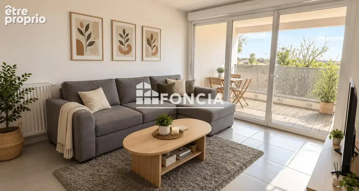 Appartement T2 45m2 avec balcon et parking - photo 2