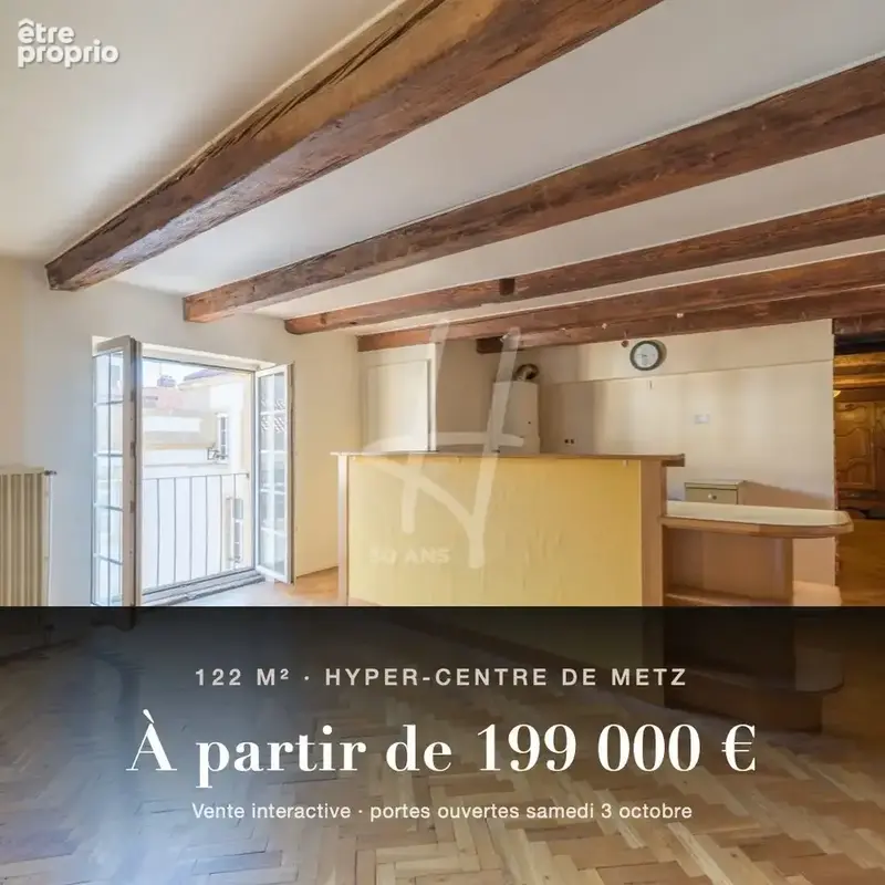 Photo Appartement à Metz au prix de 199 000€