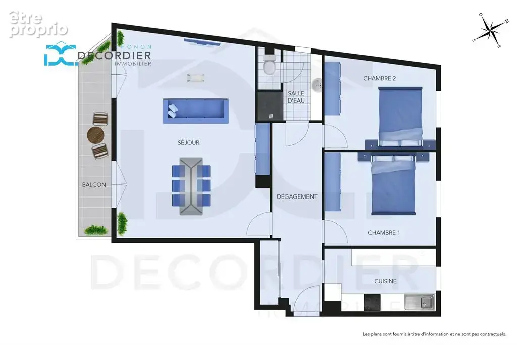 Thonon les bains appartement t3 de 70.12m² - photo 2