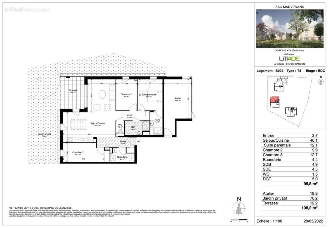 Appartement à ARNAS