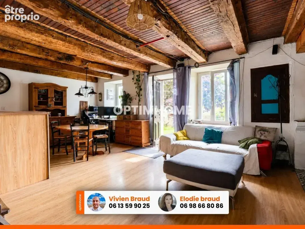 À VENDRE – Maison 4 pièces, 3 chambres avec grange, ancienne étable et terrain d’environ 1 hectare à Sauvat (Cantal) - photo 2