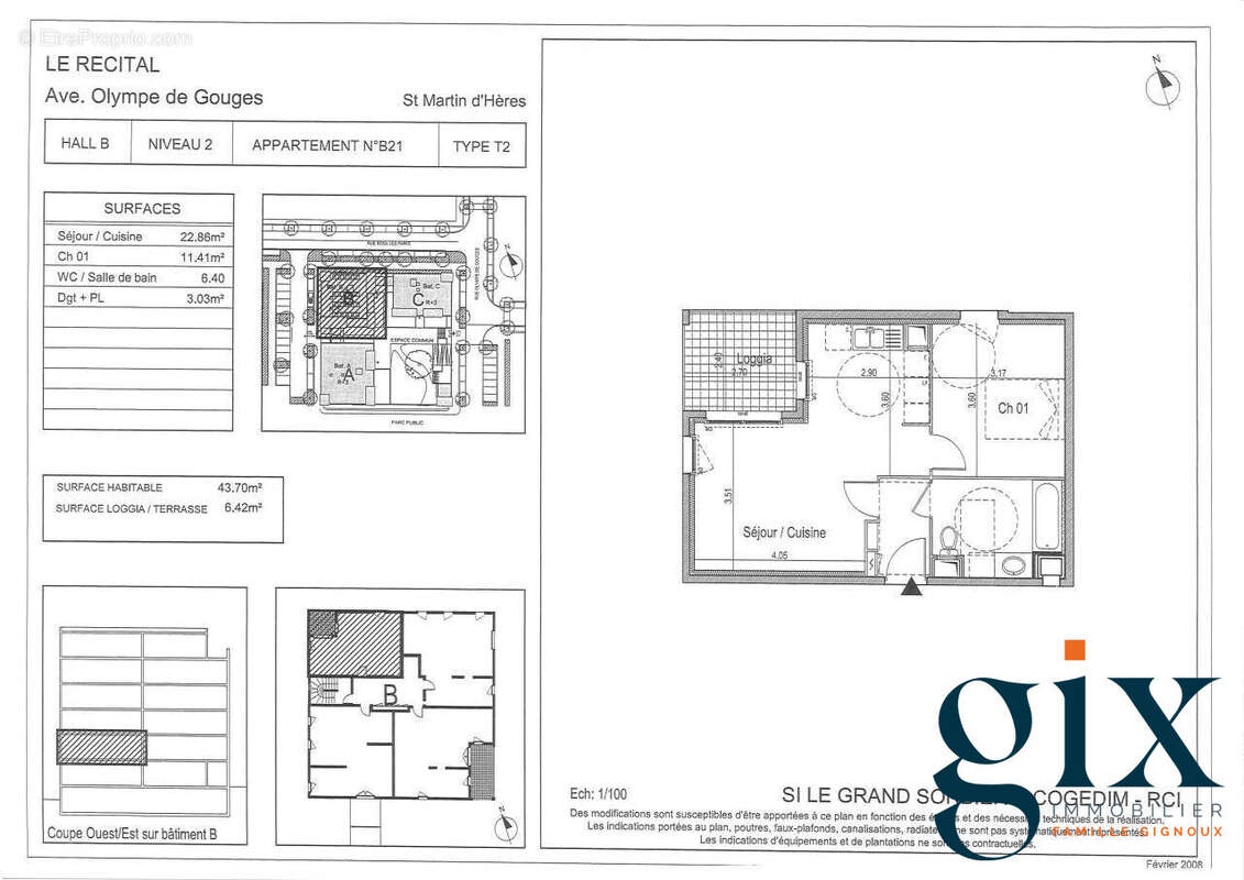 Appartement à SAINT-MARTIN-D&#039;HERES