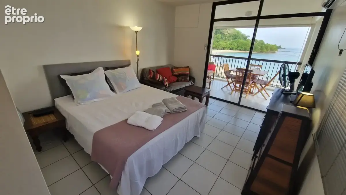 Superbe studio vue mer premiere ligne plage a pied à le gosier (971) - photo 8