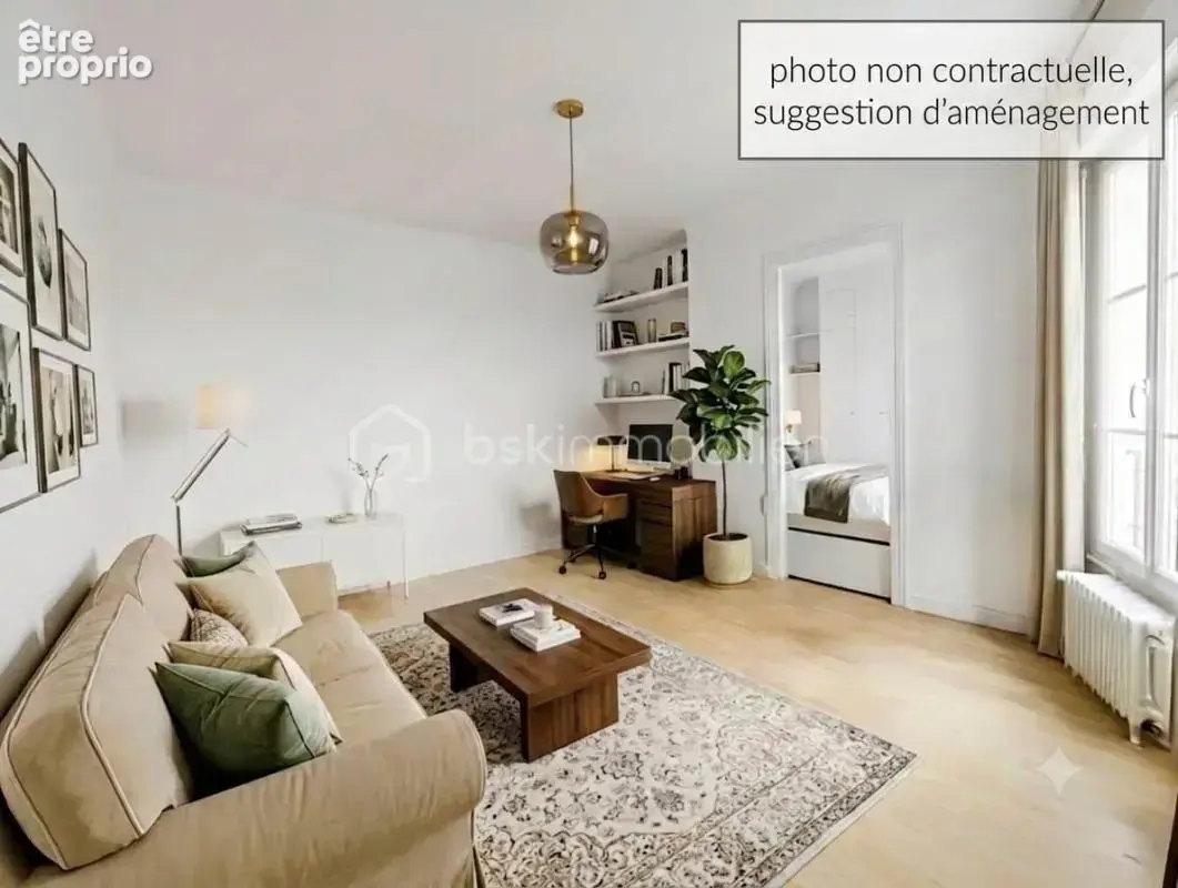 Appartement 2 pièces de 30 m² – Arrière-cour paisible – Cave – - photo 5