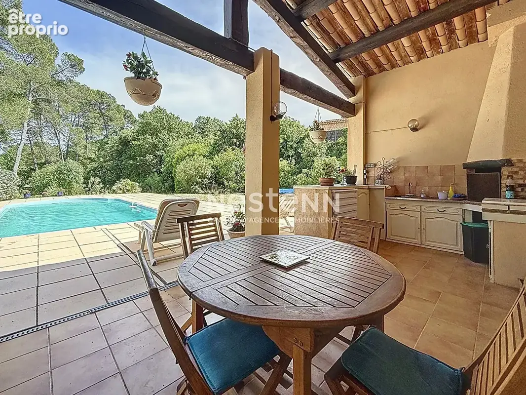 A VENDRE -Maison Le Cannet Des Maures 6 pièces 156 m2-Terrain 3580m2- Piscine,Carport,sous-sol - photo 2